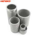 Tubo de filtro de metal poroso de aço inoxidável industrial usado para filtração das indústrias